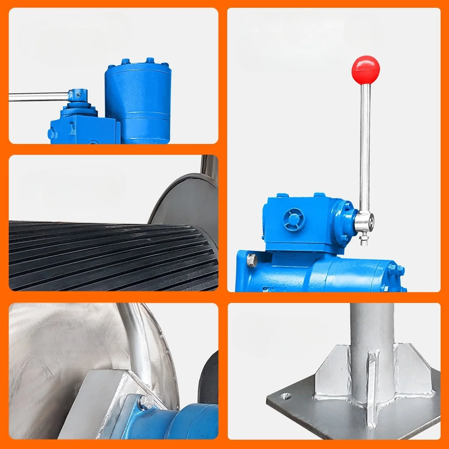 رائجة البيع ونش هيدروليكي ونش حبل هادم الخطوط الطويلة القطرية ونش بحري صافي السحب سفينة صيد السمك الجر عقدة مزدوجة #2