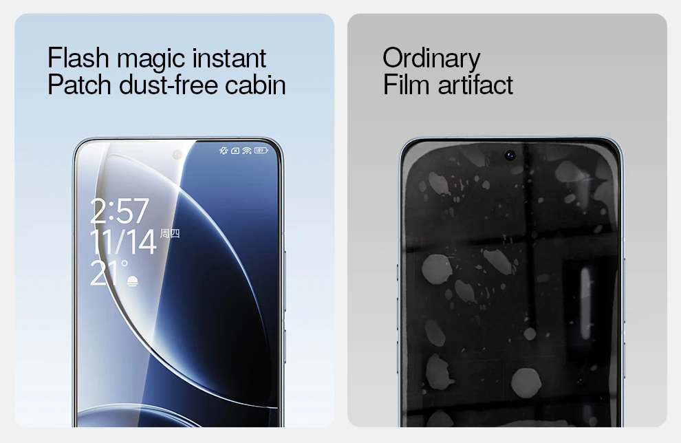 SmartDevil Staubfreie Kabinen-Hartglasfolie für Xiaomi 15 14, Redmi K80 Ultra HD-Displayschutzfolie für Poco F7 Ultra F7 Pro – Detail 5