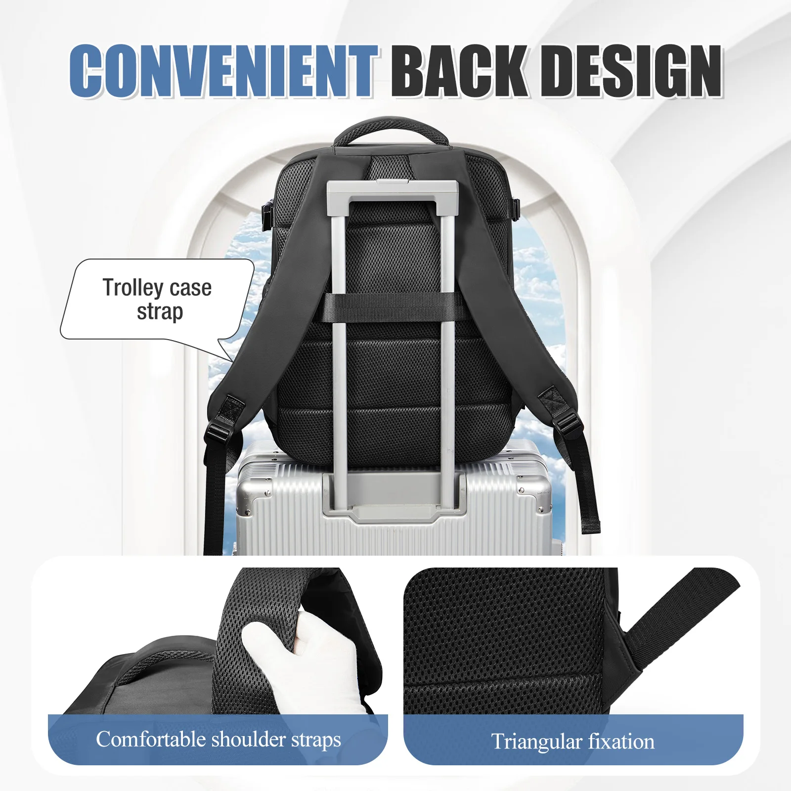 أكياس المقصورة Ryanair 40x30x20 حقيبة المقصورة تحت المقعد، حقائب اليد حقيبة السفر بحجم المقصورة حقيبة حمل الأعمال حقيبة ظهر للكمبيوتر