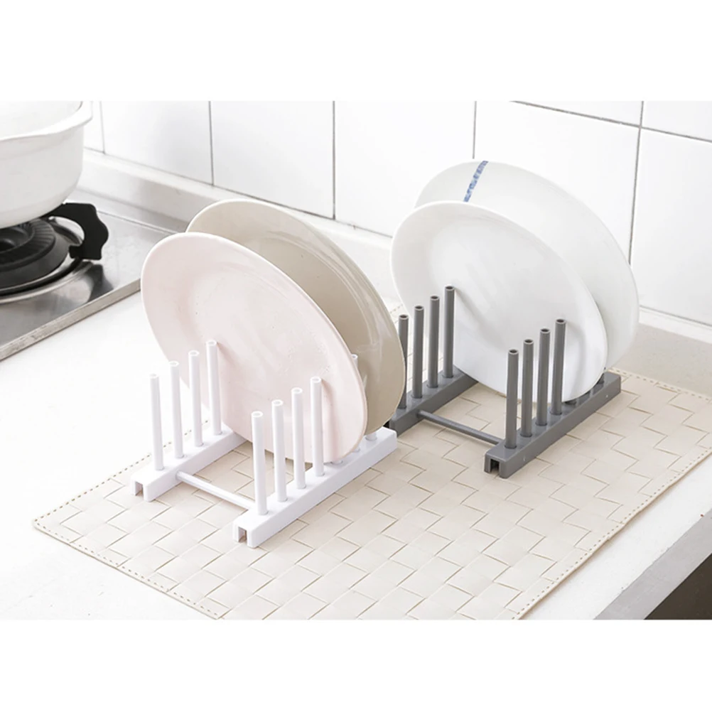 

Dish Drying Grey Bamboo Tray Drain Bracket Dish Drying Rack Drainer Hanging Pot Lid Holder Storage Kitchen Organizer