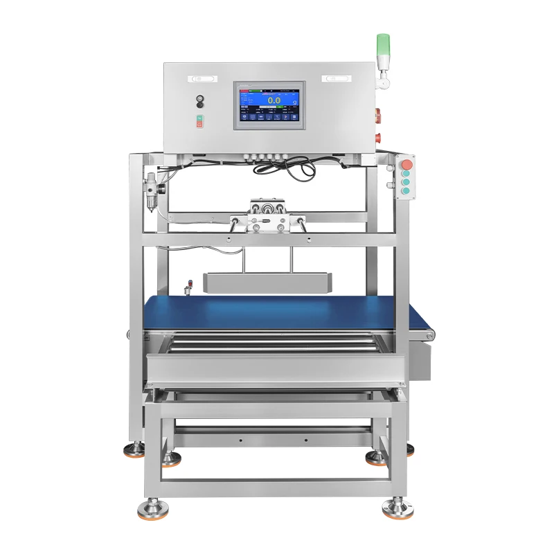 Picture 3: Single-zone Checkweigher with Rodless Cylinder Rejection for Boxed Products Pasta and Toilet Paper