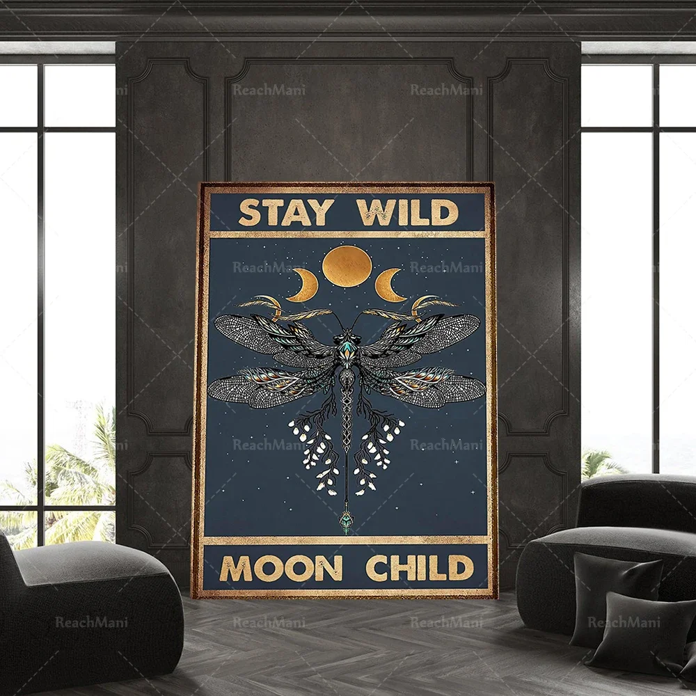 Yoga Yoga poster - Stay wild moon child - Yoga Prints Poster-Vintage Posters - Wall Decoration - Signs for Home - Best gifts ever - Aliexpress Deal
