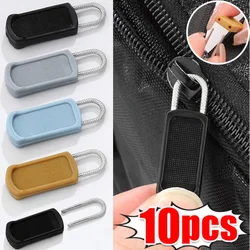 5Pcs Detachable Zipper Puller Metal Zipper Head Repair Kits Universal Replacement for Luggage Purse Bags Clothes Zipper Slider