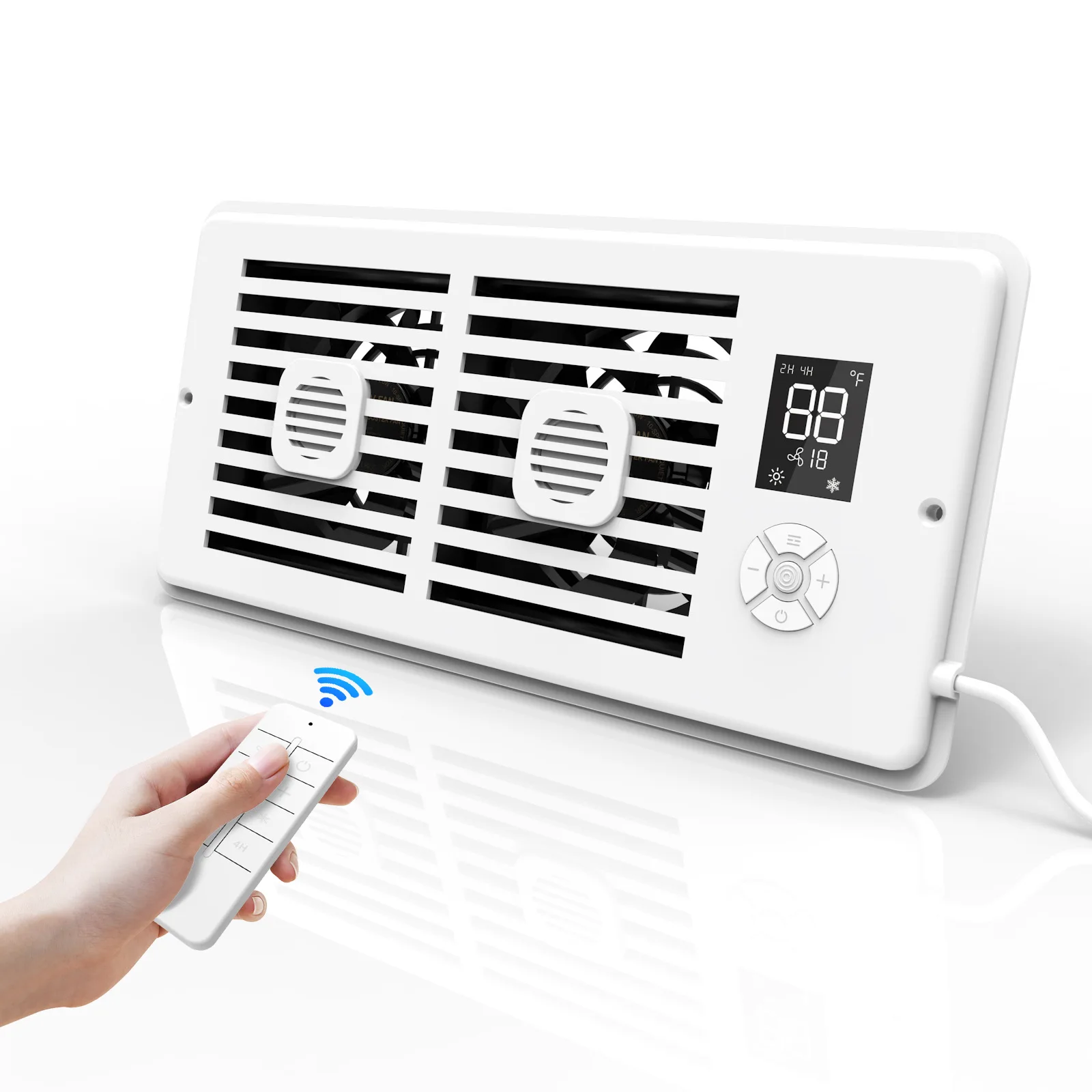 

Home Intelligent Silent Aromatherapy Duct Booster Fan with 1-10 Speed Adjustment