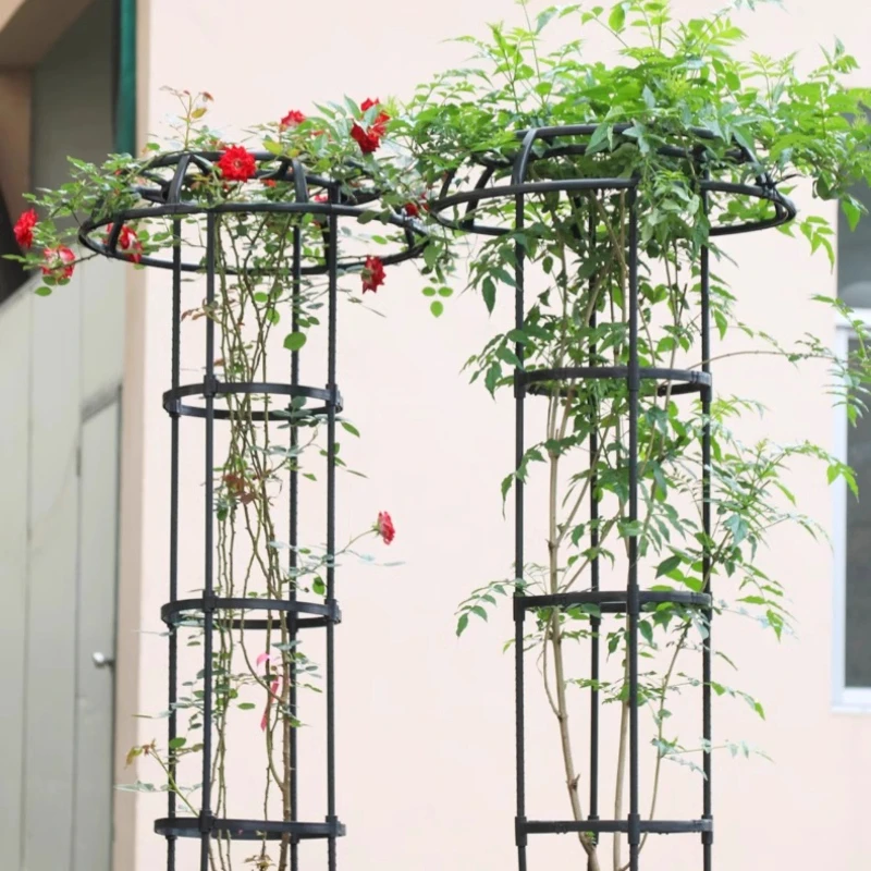 Mushroom-shaped Flower Trellis for Climbing Plants Raspberry Trellis Rose Bush Trellis Tall Plant Support Rod Standing Garden