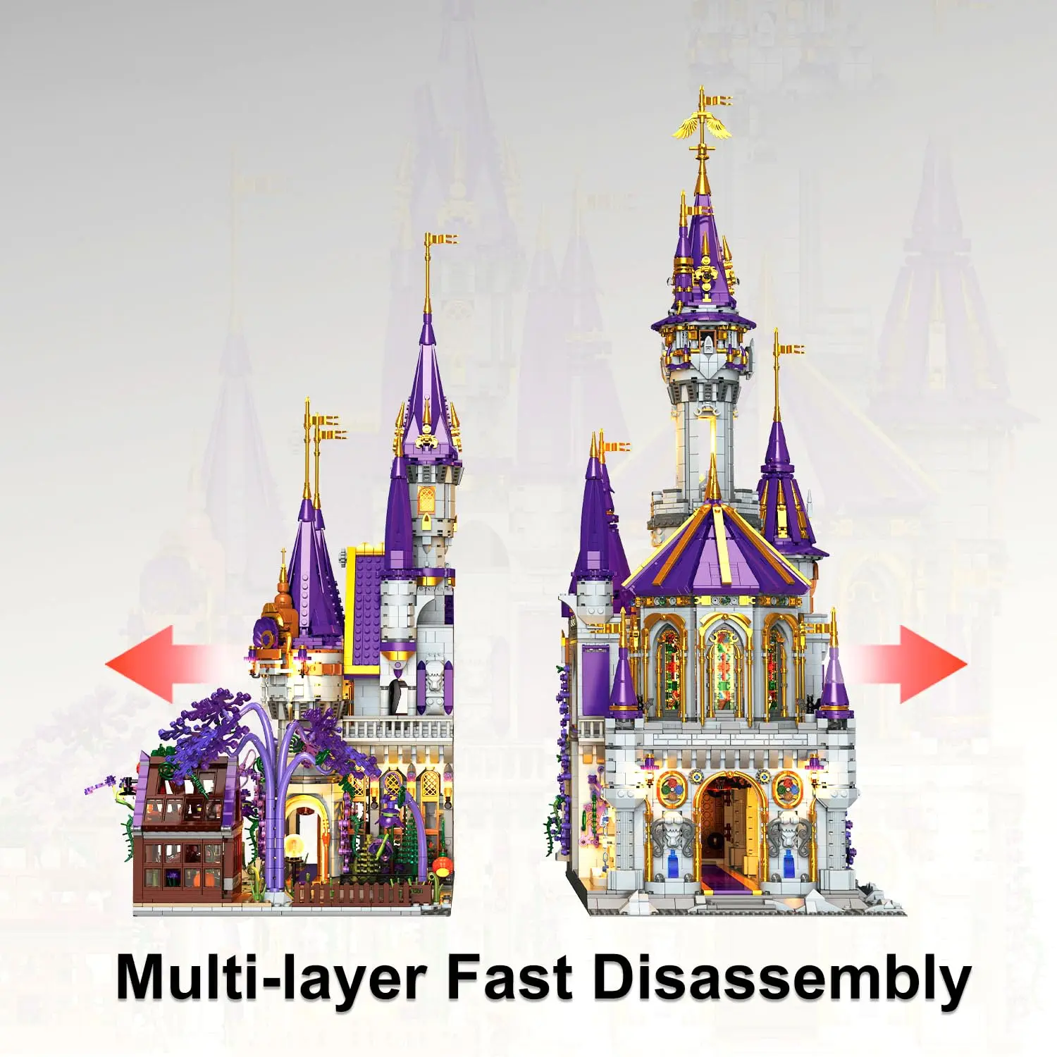 8510Pcs Magic Dream Castle Toys Houses Town Building Blocks Model Kit MOC Modular Architecture Building Set Ideas Gift for Adult
