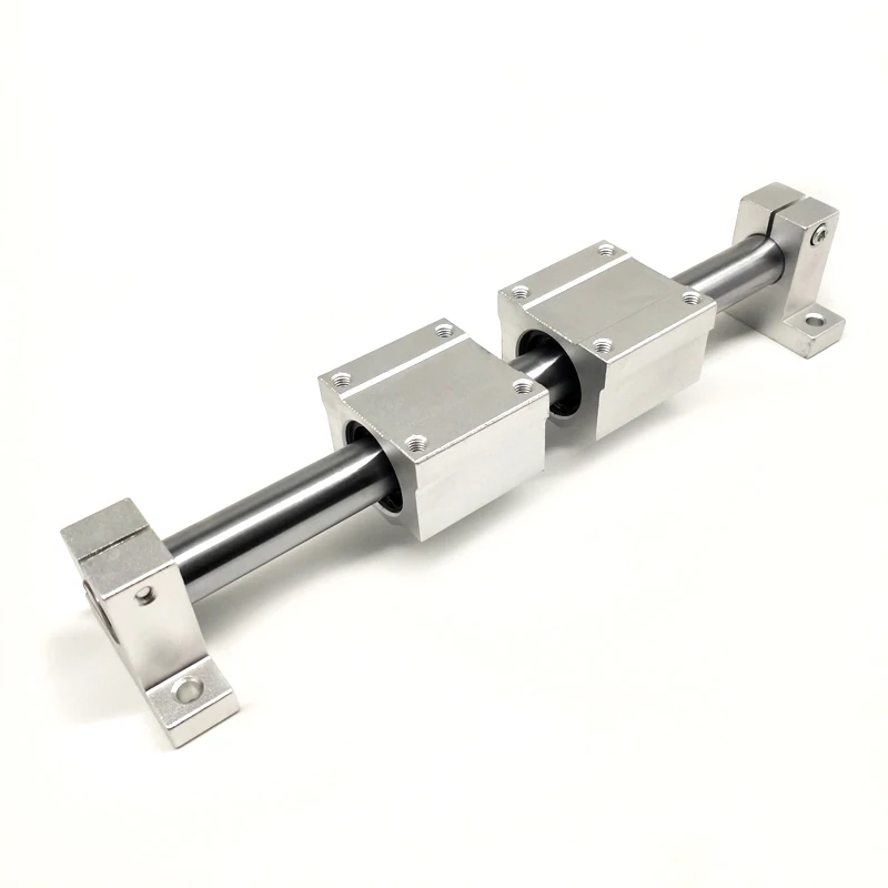 2Pcs 16mm -L700mm Linear Round Shaft +4  SK16 Support+4  SCS16UU Bearing Block for CNC 3D Printer Part