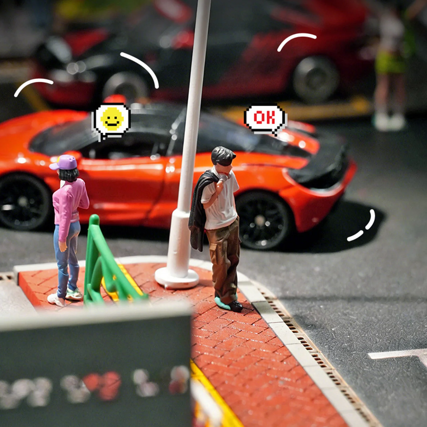 1 64 Scale Coffee Coat Trendy Male Mini Resin Figure Diorama Match 3D Color Print Figure Desktop Decor Mini Photography Prop view 6