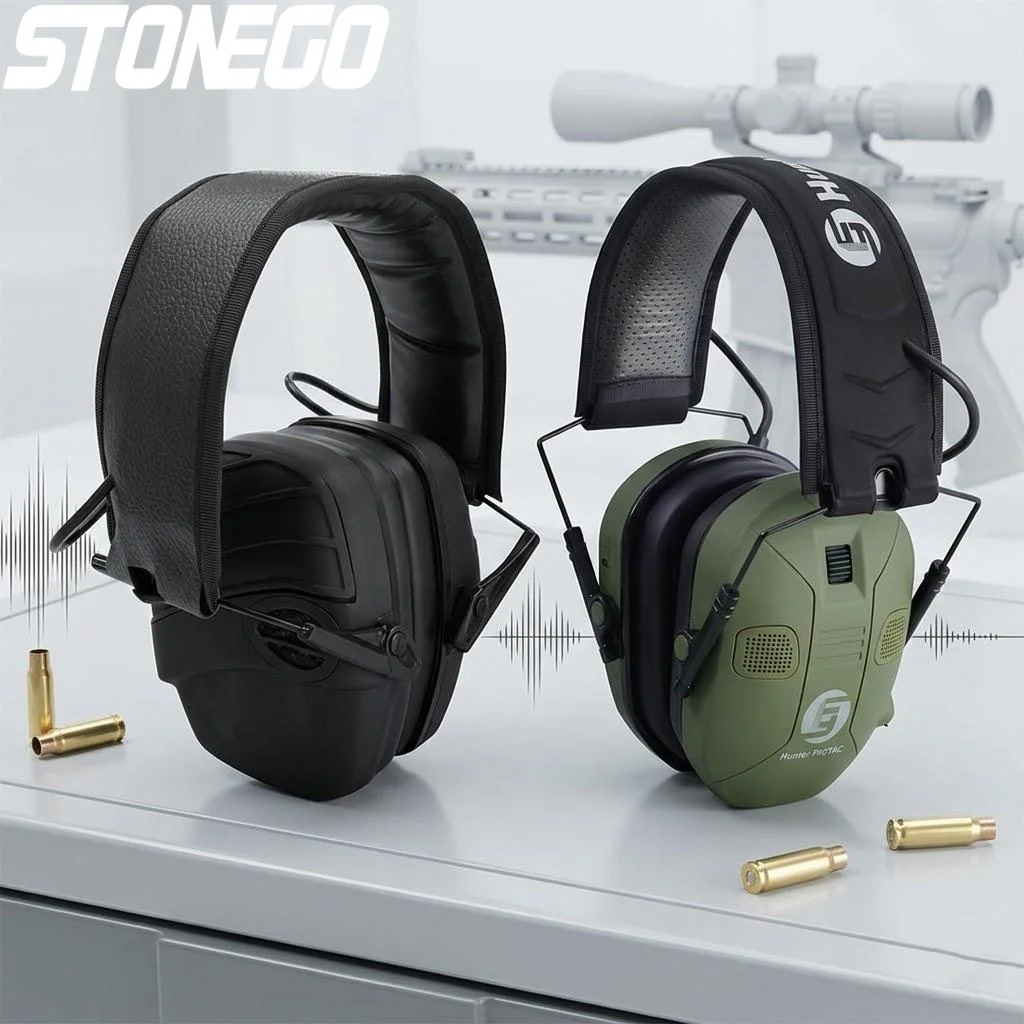 

Foldable Tactical Electronic Shooting Earmuffs Noise Canceling High Fidelity Sound Hearing Protection