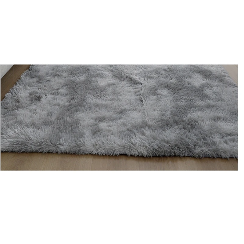 Tie-Dye Gradient Color Carpet Bedroom Living Room Coffee Table Mat Long Hair Washed Floor Mat