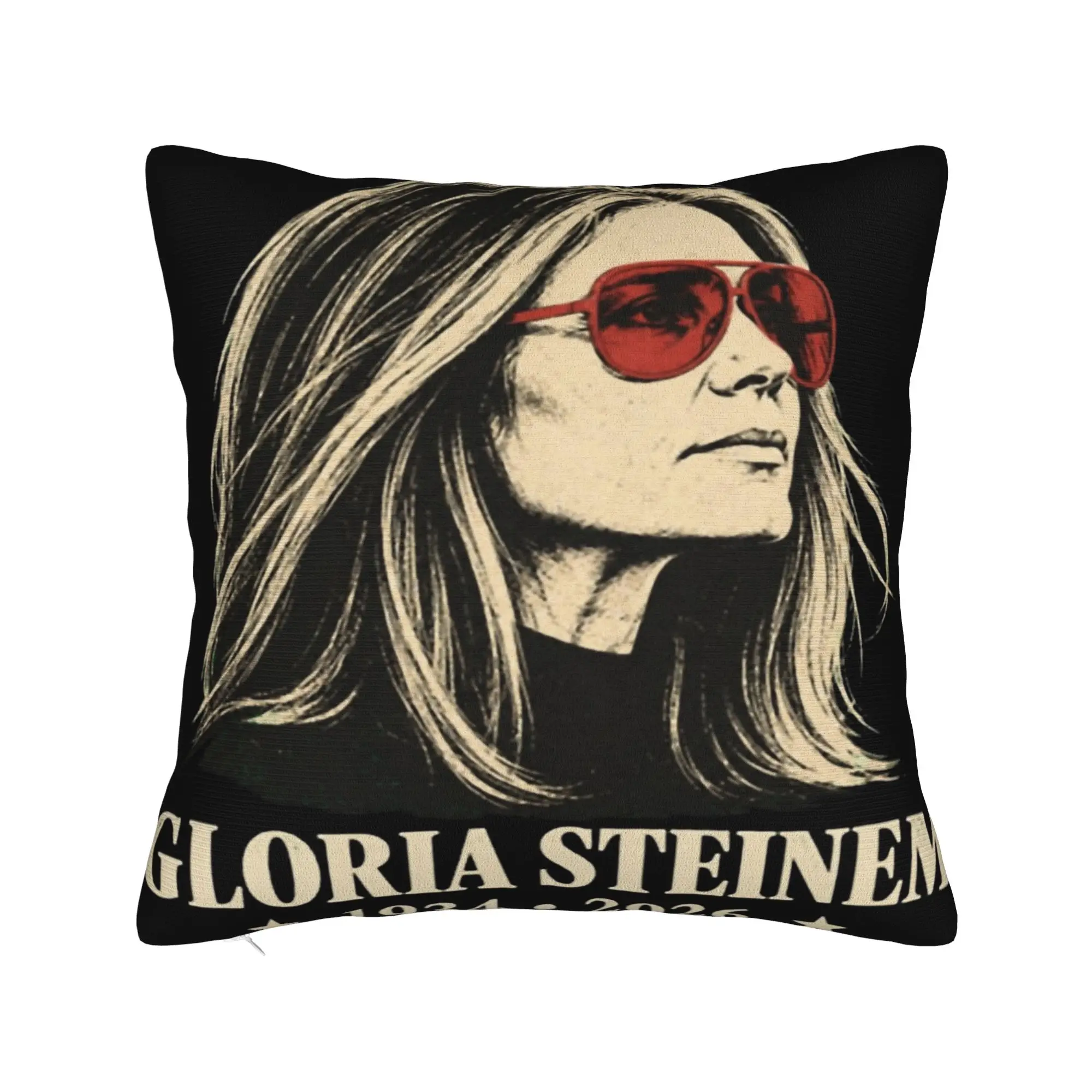 Y2K Home RIP Gloria Steinem  Decoration Pillowcases Stuff  Pillow Covers Square Multi Size