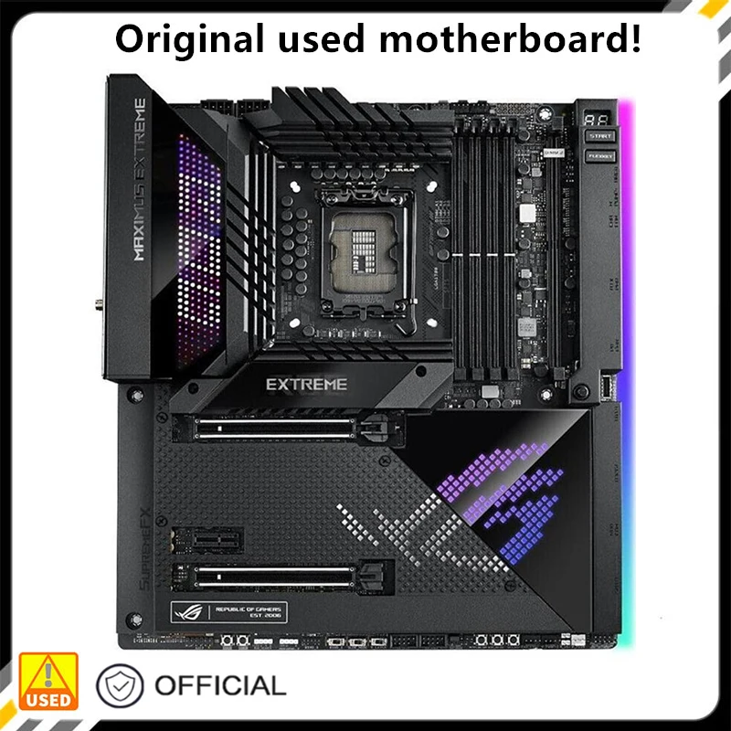 

Материнская плата для ROG MAXIMUS Z690 EXTREME LGA 1700 для Intel Z690 DDR5 USB3.0 M.2 NVME оригинальная материнская плата для настольного компьютера б/у