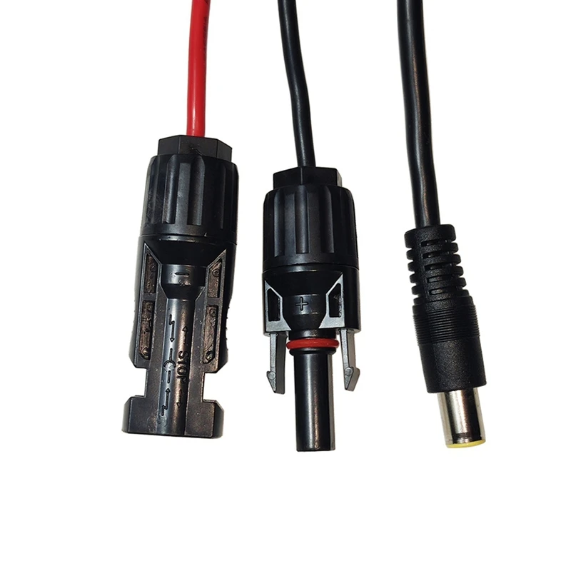 Solar Connector to DC 8mm Adapter Cable1.8M with DC5.5x2.5mm Converter for Portable Backup Power Station GZ Yeti Jackery