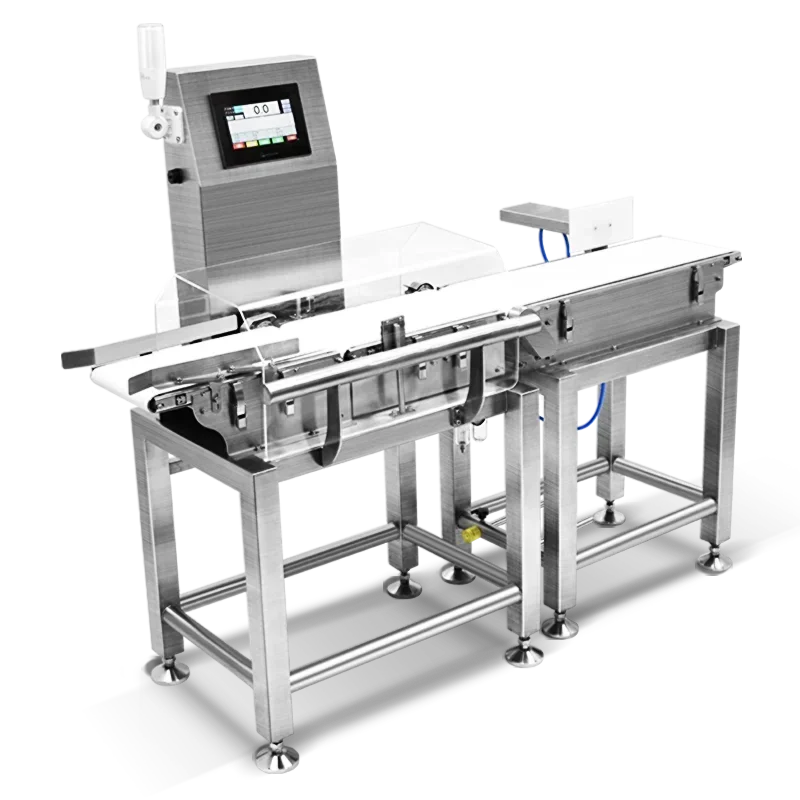 accuracy dynamic three weight zones digital LCD conveyor belt check weigher price