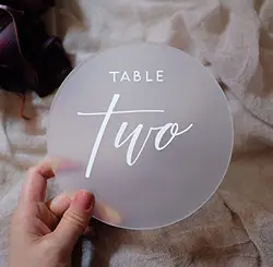2/3/4 '' Gold Silver Transparent Black White Frosted Acrylic Disc DIY Painting Project for Circular Acrylic Decorative Plate