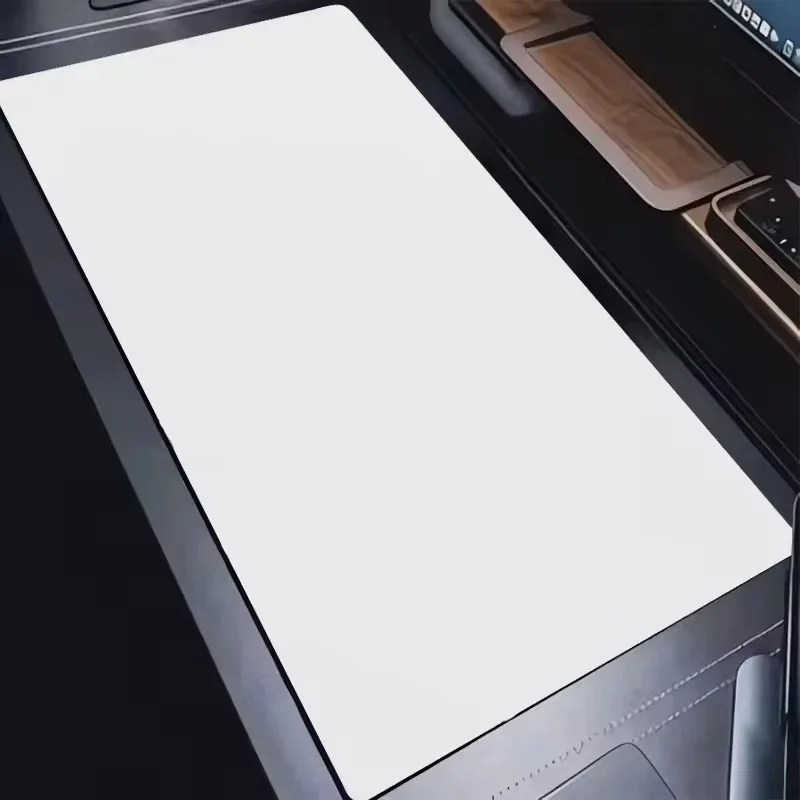 Solid Color White Durable Rubber Desk Pad Non-Slip Small Large Mouse Pad Home Office Carpet Pc Laptop Mouse Mat Keyboard Pad