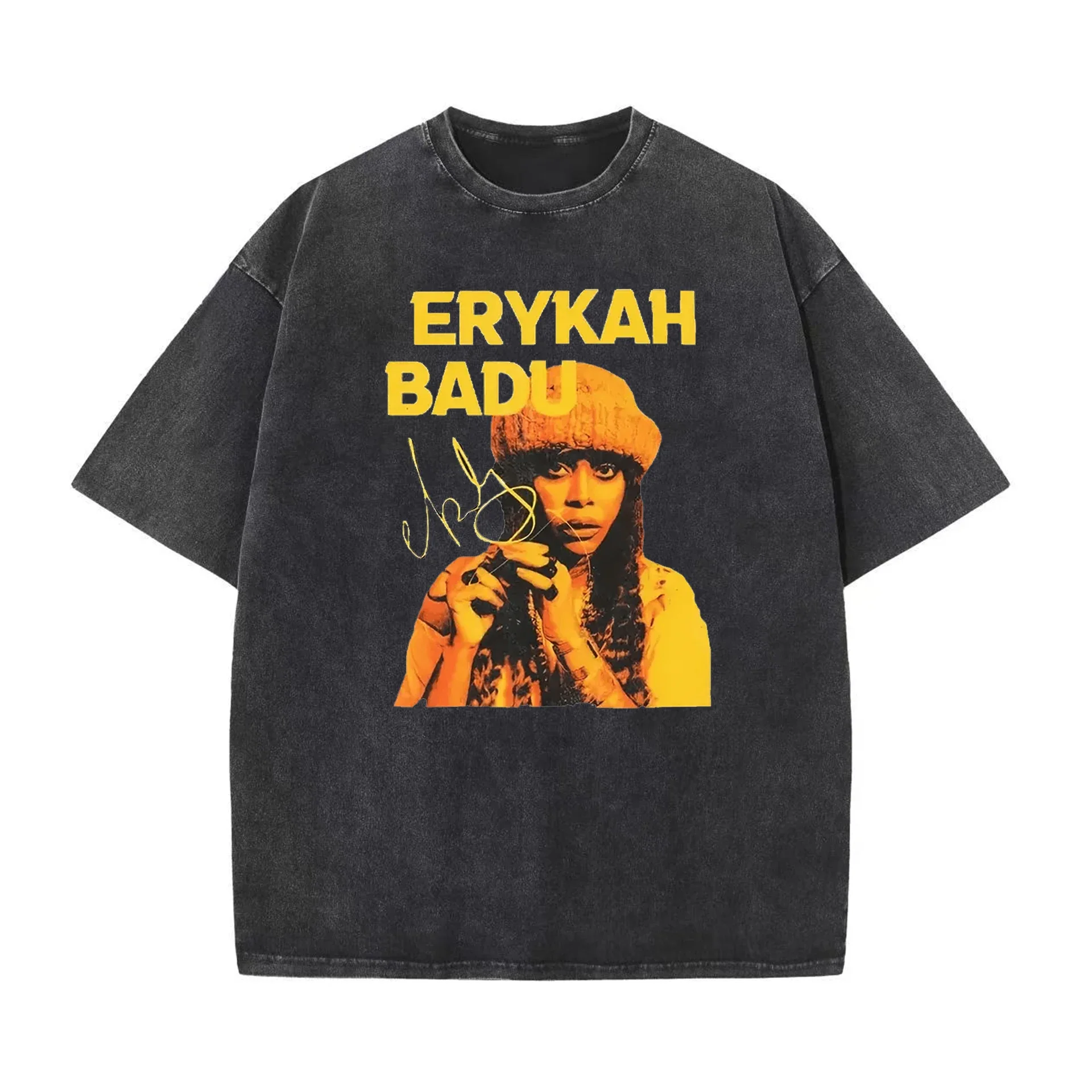 

Футболка Erykah Badu в винтажном стиле 90-х с графическим принтом, унисекс, оверсайз, хлопковая, уличная мода, повседневная, свободного кроя, с коротким рукавом, для мужчин и женщин