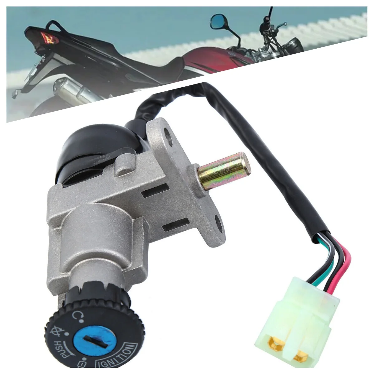 

For Gy6 50cc 4 Pins Ignition Switch Key Lock Gas Set For 50/125/150cc Scooter Moped Taotao Motorcycle Accessories