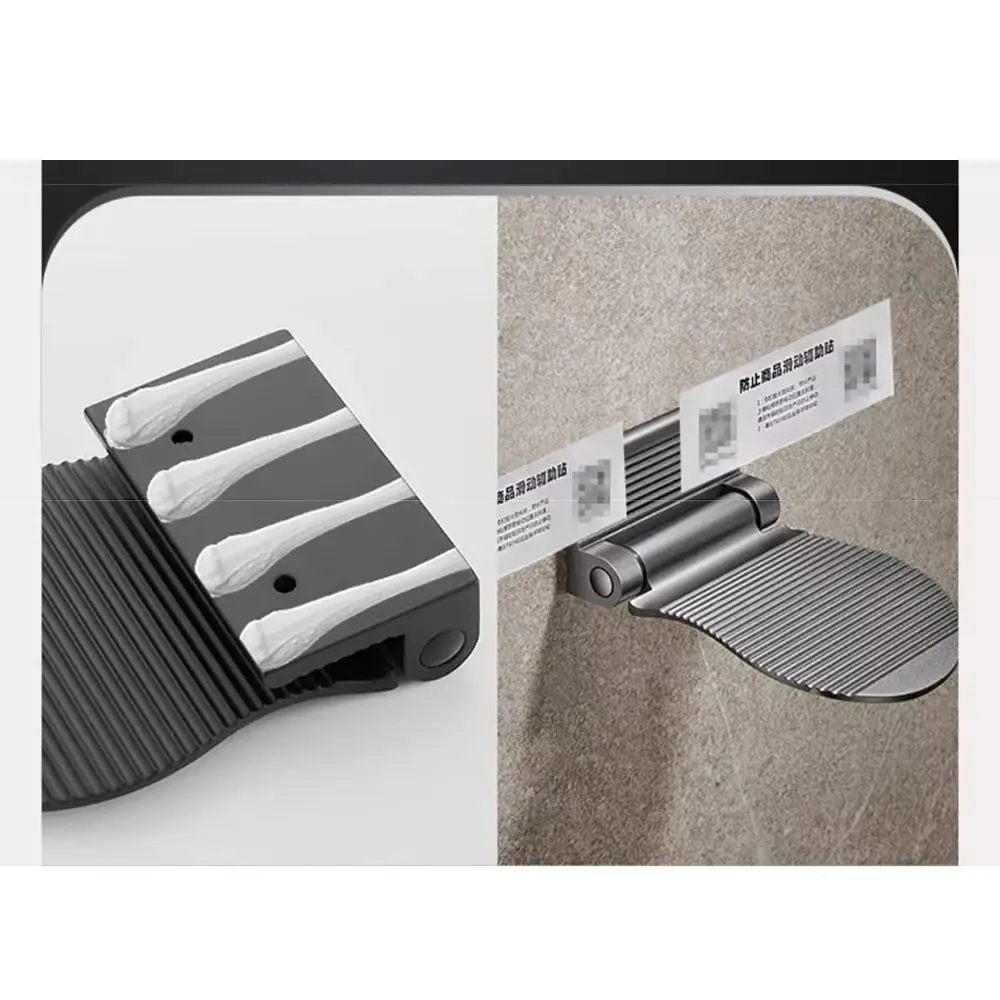 Aluminum Alloy Shower Foot Rest Wall Mounted Heavy Duty Bathroom Pedals Anti-slip Rust-proof Bathroom Footrest Washing Feet