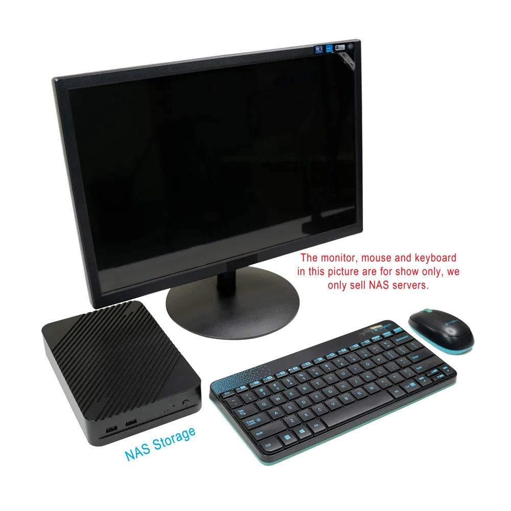 Qotom NAS Storage 4 X 2.5 Gigabit LAN Mini PC FirewallServer 4 X M.2 SSD NAS Storage Server