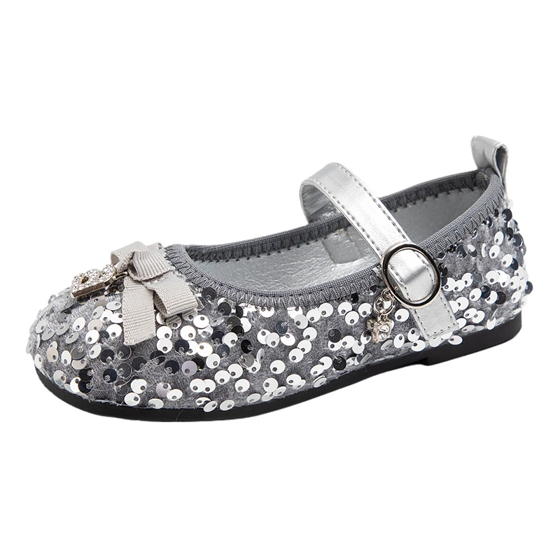 2024 autunno nuovi bambini scarpe in pelle per ragazza moda principessa morbida confortevole antiscivolo Performance Versatile scarpa da sera