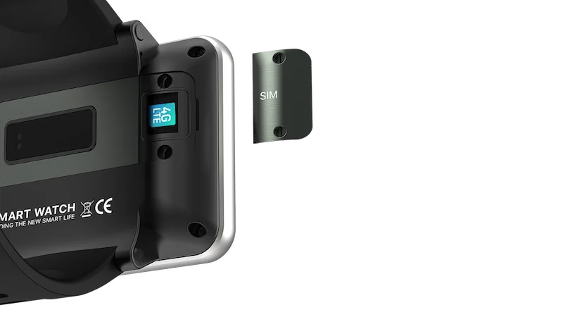 TJXL-IP67 DM100 4G 2880 MAh 2.86 بوصة 4G SIM/LTE/WiFi، Android OS، Play Store تطبيقات غير محدودة 4g ساعة ذكية #4