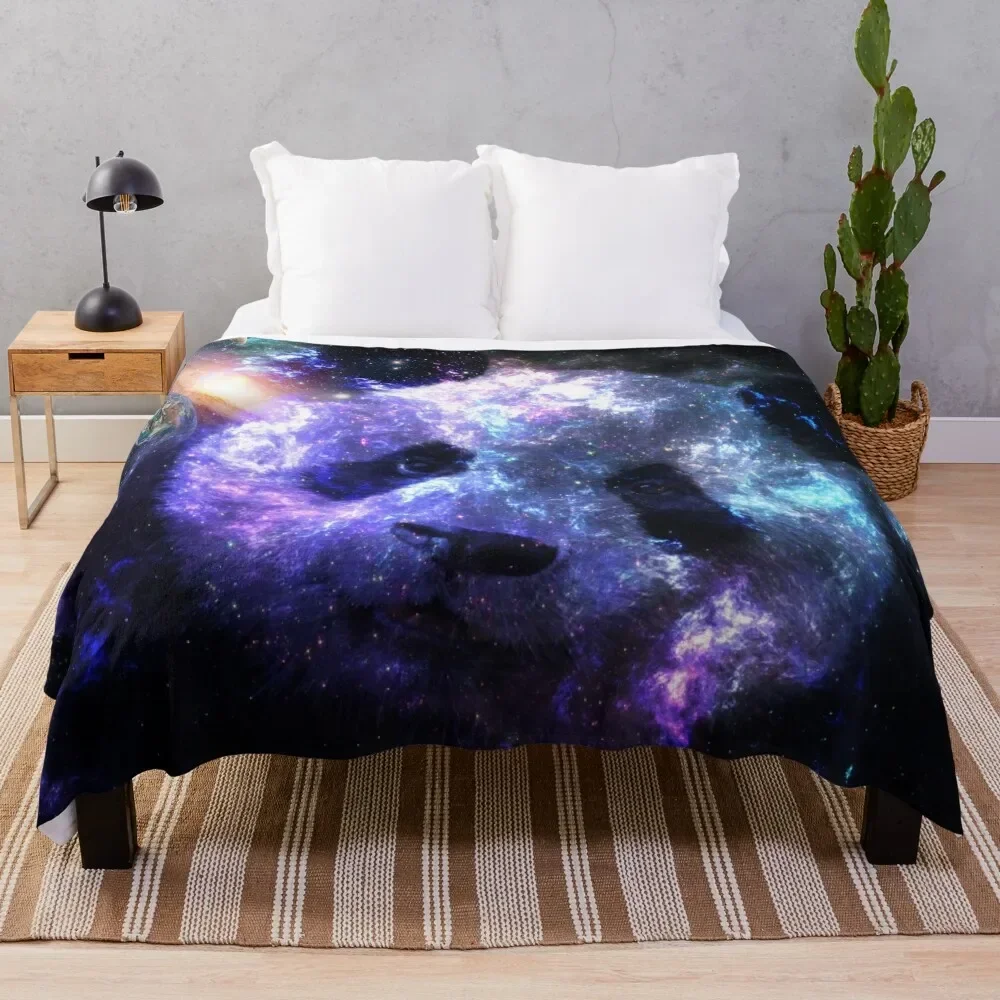 

Panda Planet Galaxy Throw Blanket Luxury Throw wednesday Polar Blankets