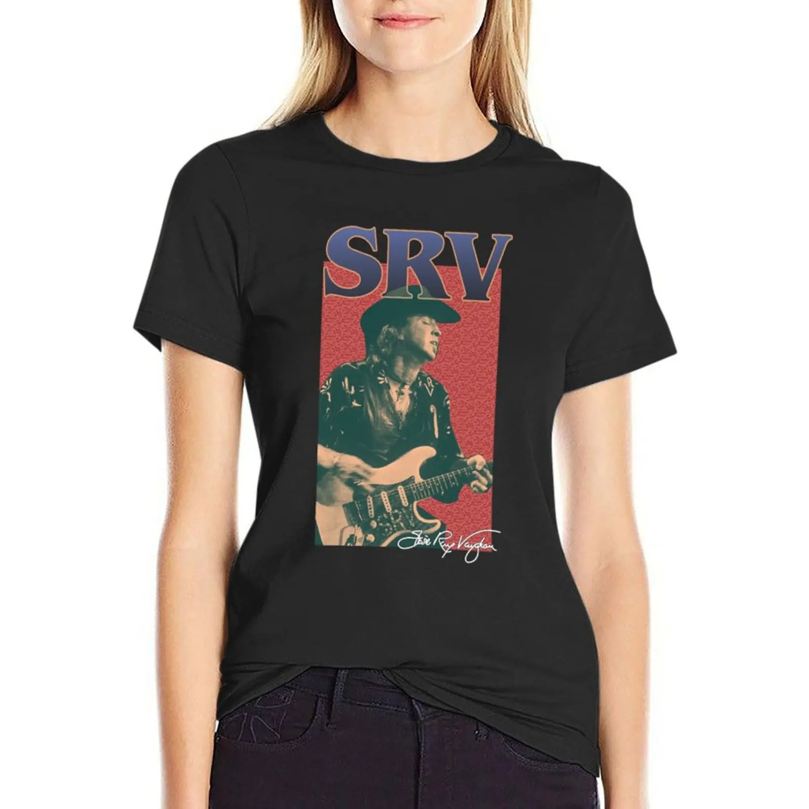 Stevie Ray Vaughan - Guitarist T-Shirt shirts graphic tees new edition western t-shirt dress for Women