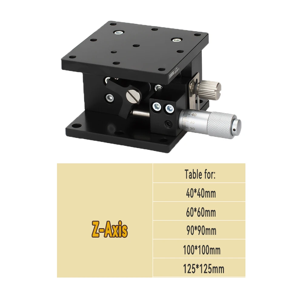 High Precision Manual Fine-Tuning Slide Table With Differential Head XYZR Single/Multi Axis Optical Medical Equipment image 3