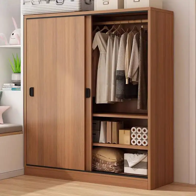 Heavy Style Wardrobes Closet Wooden Wheel Black Saving Storage Wardrobes Adult Drawers White Guarda Roupas Furniture For Home