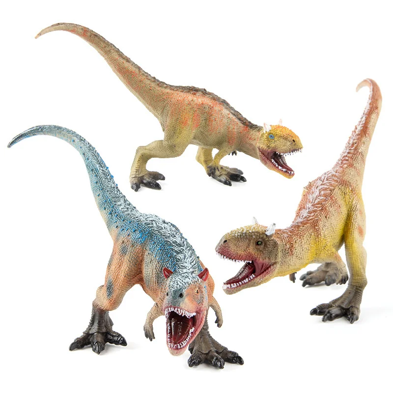 Jurassic Carnotaurus and Diplodocus Dinosaur Model Simulation Animal Dinosaur Figures Toys Miniature Collectible Gifts for Kids