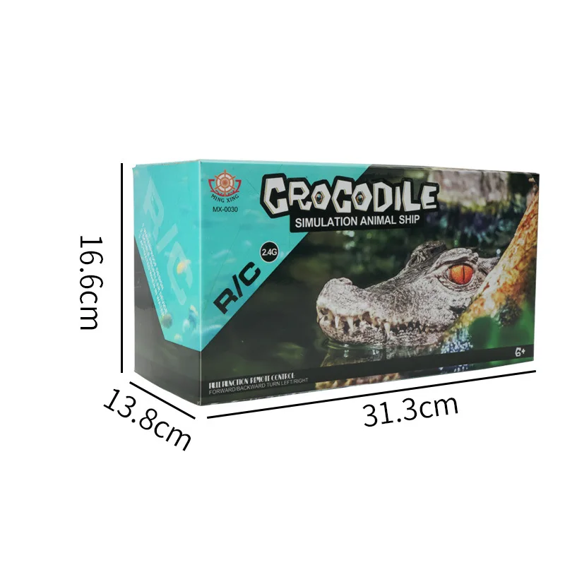Jjrc 0030 Crocodile électrique à quatre voies 2.4g bateau télécommandé Simulation bateau électrique flottant sur l'eau parodie jouet pour enfants