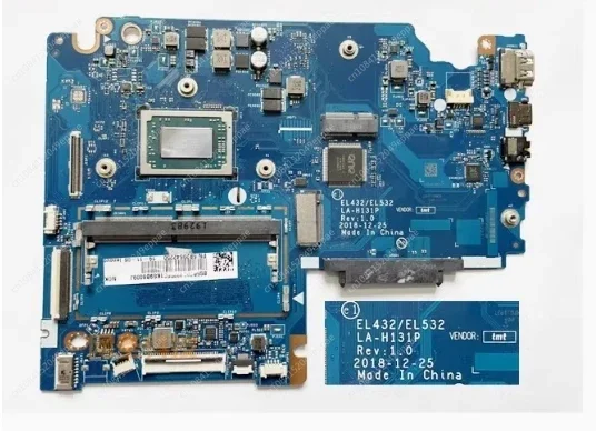 90% new Laptop motherboard  LA-H131P motherboard with CPU R3/R5/R7 CPU 4GB-RAM 100% test OK For Lenov ideapad S340-14API