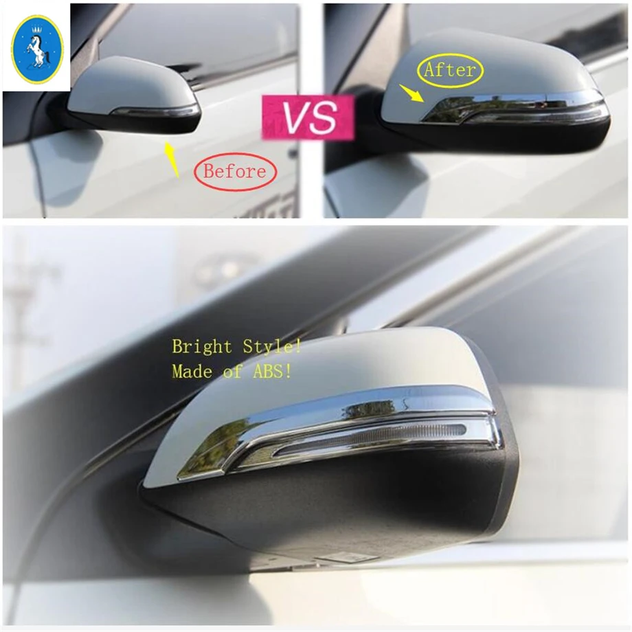 Yimaautotrims Auto Accessory Outside Door Rearview Mirror Decoration Strip Cover Trim Fit For Hyundai Creta IX25 2015 2016 2017