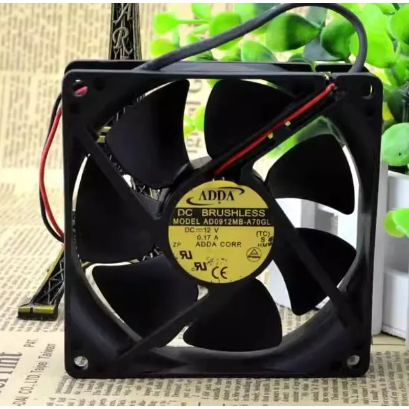 Оригинальный новый вентилятор для ADDA AD0912MB-A70GL 9225, 12 В, 9025 А, бесшумный вентилятор, 90x90x25 мм