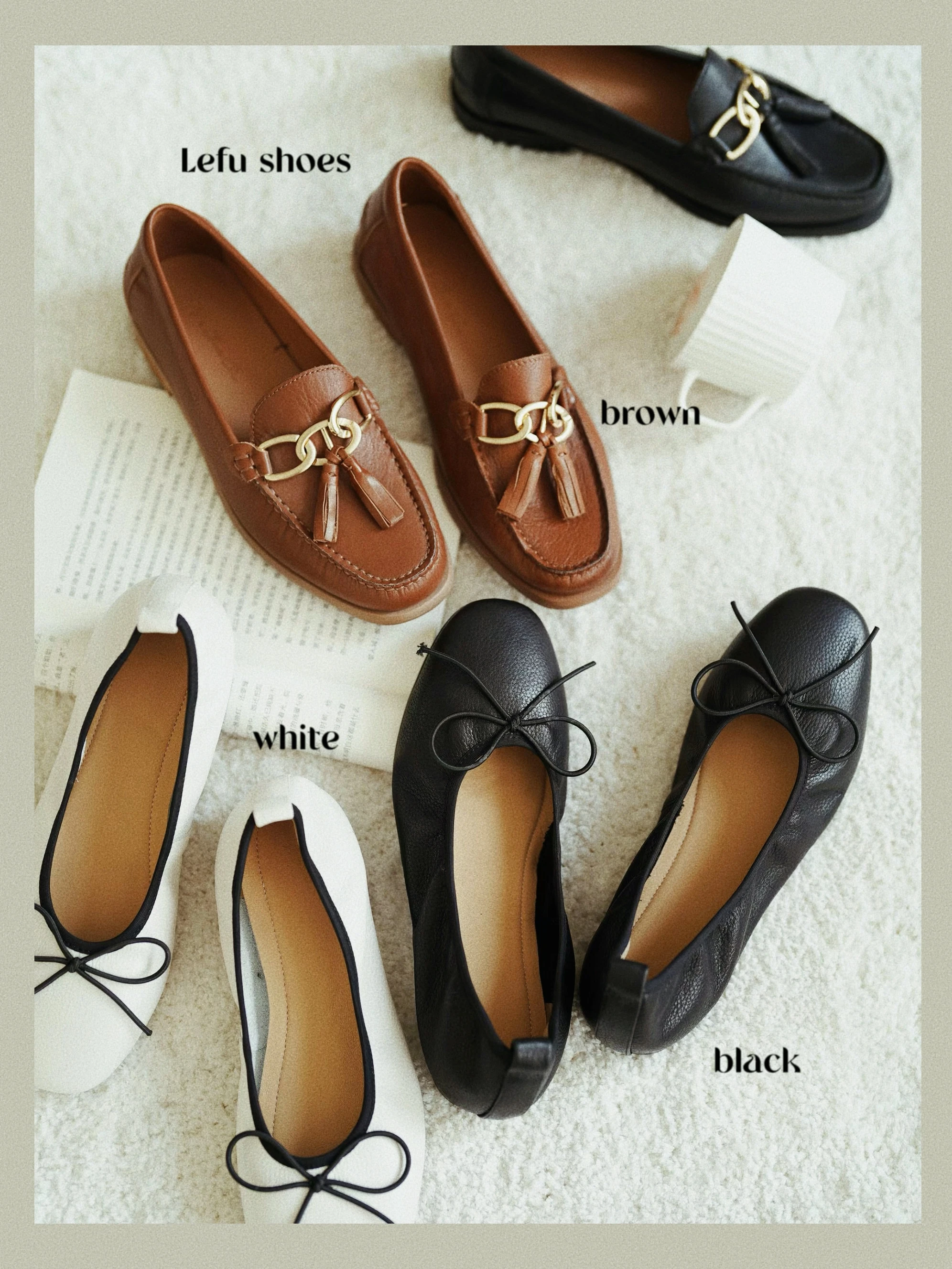 Pumpkin Valley Vintage Flat oes Handmade Leather Inner Silk Leather Sole Retro Flats Women's Footwear Autumn Collection