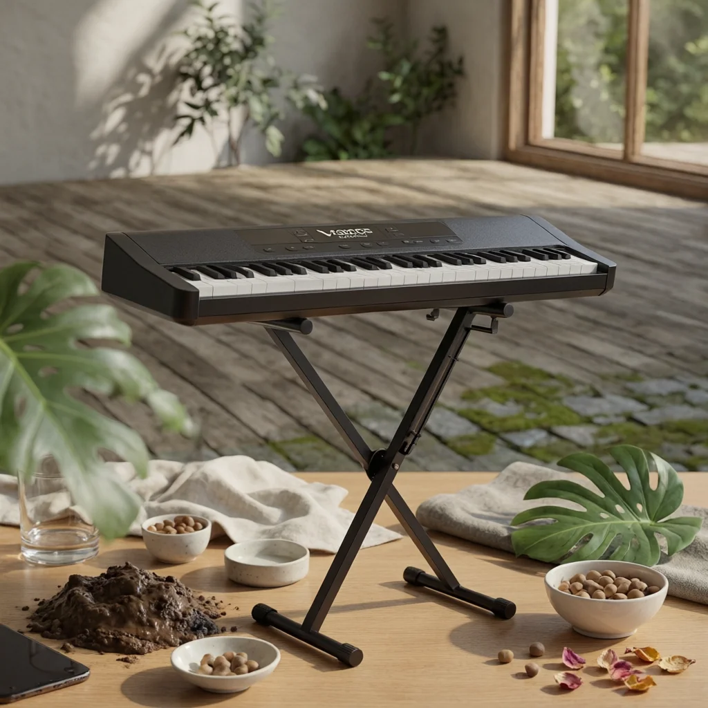 

Cross-Frame Keyboard Stand Stable and Safe Double X Keyboard Stand Instrument Support Quick Release Mechanism 7 Height Settings