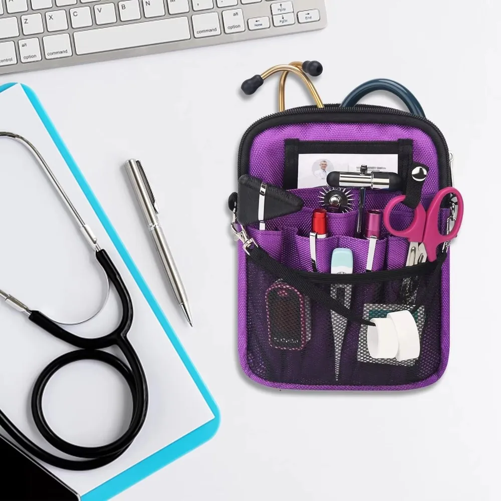 adjustable-strap-nurse-fanny-pack-multi-pocket-wear-resistant-nurse-waist-pouch-large-capacity-nurse-crossbody-bag-hospital