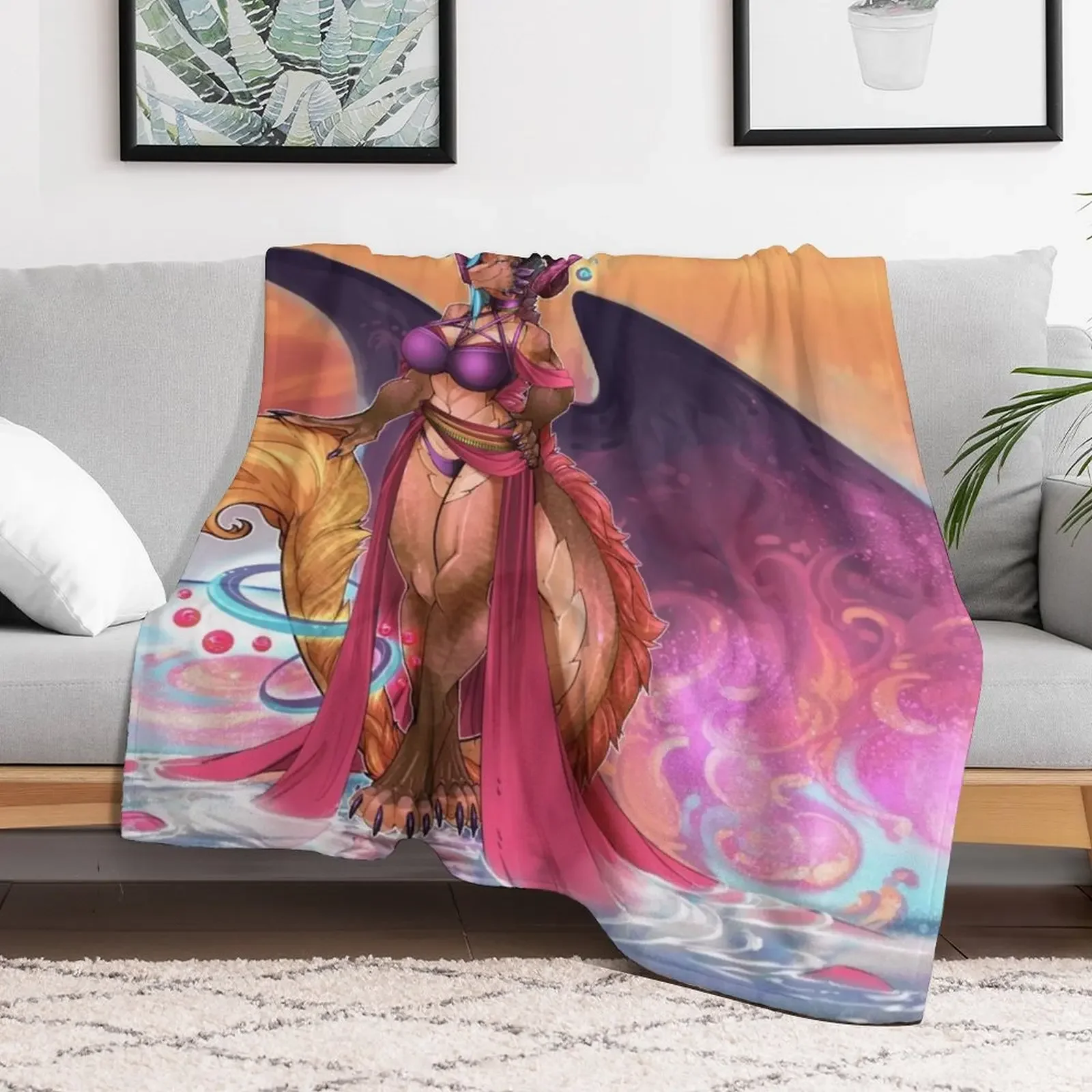 Sunrise Dragoness lance cobertor solto infantil pesado para dormir cobertores de designers