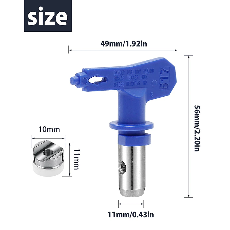 Форсунка для аппарата для безвоздушного распыления, насадка для аппарата для распыления латексной краски, аксессуары для аппарата для распыления под высоким давлением