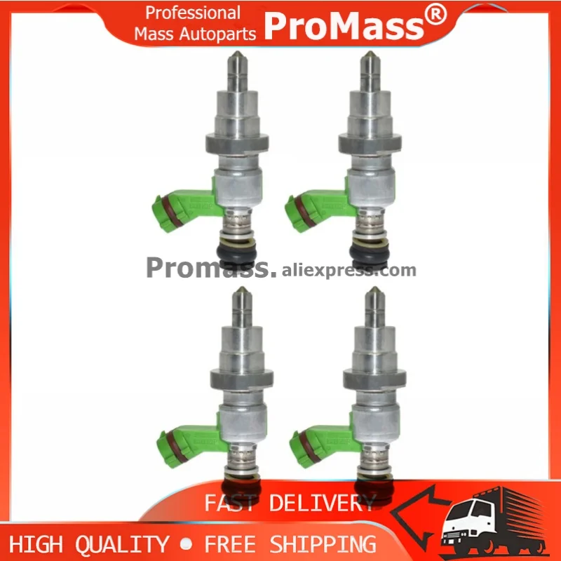 New High Quality 4x Fuel Injector Nozzle Car Vehicle Engine Parts For 2003-2008 Rav-4 Avensis 2azfse 2.4l Noah 23250-28070
