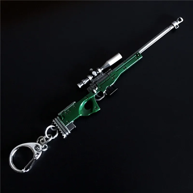 Modelo de arma colgante llavero regalo 12cm paz élite pollo comiendo juego periférico