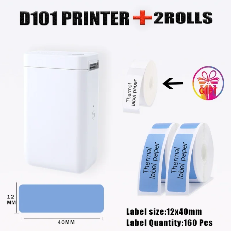 Lightweight & Portable Niimbot D101 Thermal Label Printer Convenient to Carry So You Can Print What You Want Anywhere at Anytime