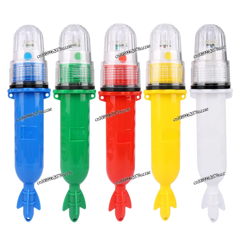Auto Light Controlled Buoy Strobe Light, Waterproof LED Fishing Net Marker with Red/White Flashing