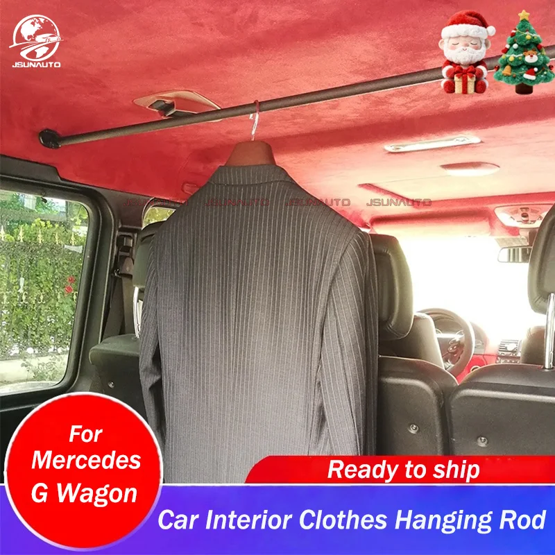 

Car Interior W463 G Wagon Rear Trunk Rail Hanging Clothes Dolls Hanger Rod For Mercedes G55 G500 G63 W464 Hanger Pole
