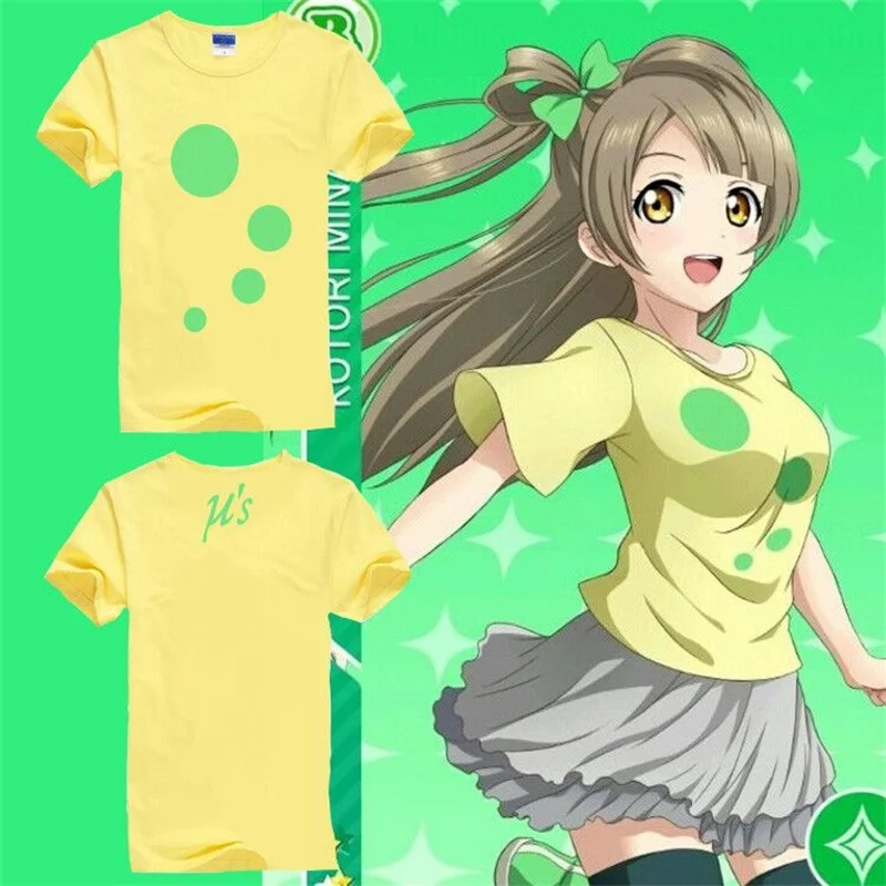 Anime Love Live Kotori Minami Nico Yazawa Nakasu Kasumi T-shirt Lovelive Cosplay T Shirt Costume Men Women Short Sleeve Tee Tops