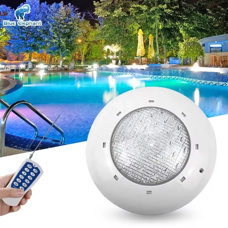 High Quality Pool Led Light 12V Surface Mounted Above Ground Ip68 Waterproof Underwater Rgb Swim Led Pool Lamp