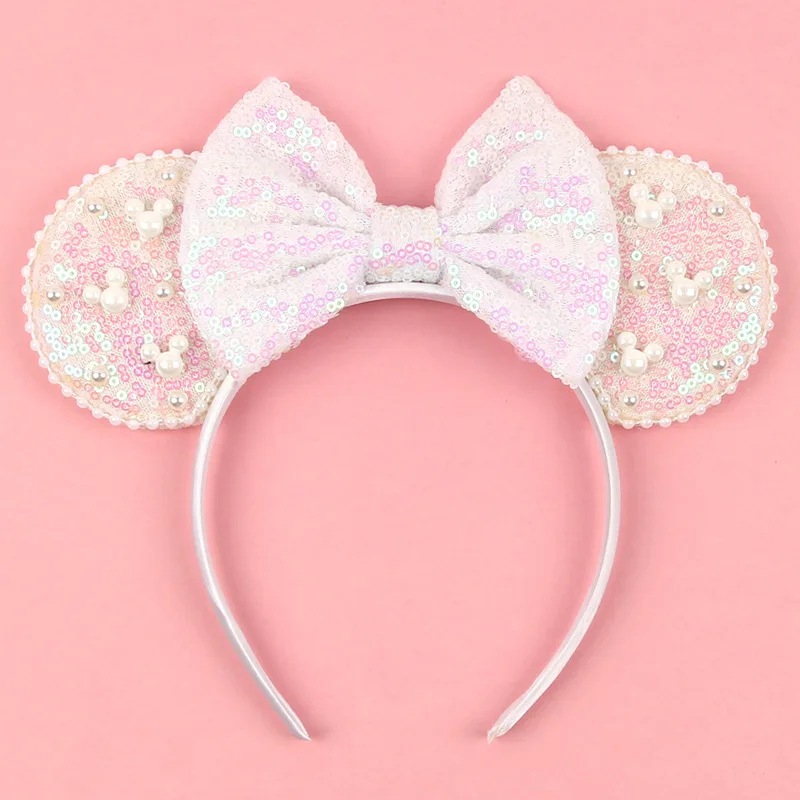 Mickey Mädchen Samt-Ohren Haarband Weiches Schleifenband Halloween-Party Weihnachten Haaraccessoires – Detail 7