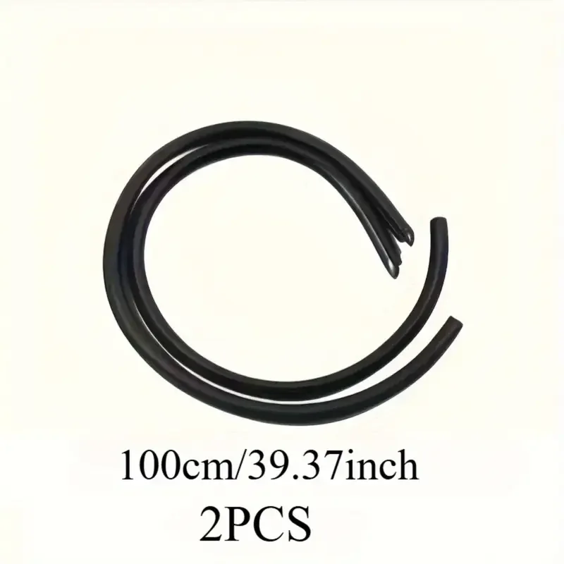2Pcs Car Door Seal Strip Anti-Noise Auto Rubber Seals Dustproof Sealing Protection Strips Durable Car Styling Accessories