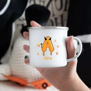 個性化萬聖節字母幽靈馬克杯,可自訂名字,適合秋季節日,男孩女孩萬聖節派對裝飾馬克杯,兒童禮物 10 最佳銷售 兒童馬克杯 - №2